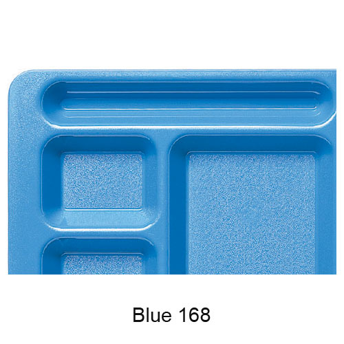 Cambro Polycarbonate School Compartment 2 X 2 Tray -  Blue 915CW168 2
