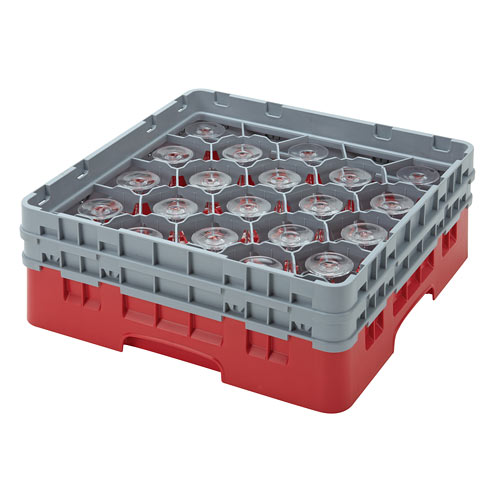 Cambro Full Size Camrack Glass Rack - 20 Compartment - 5 1/4" H 20S434 1
