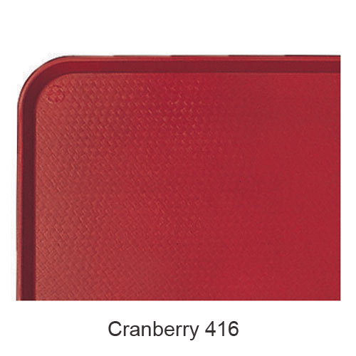 Cambro Fast Food Tray - 11 7/8" x 16 1/8" Cranberry 1216FF416