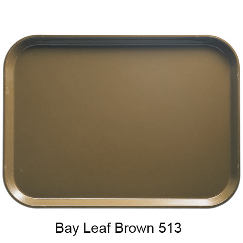 Cambro Dietary Tray - 12" x 22" Bayleaf Brown 1222D513 2