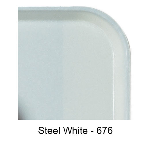Cambro Rectangular Camlite Tray - 17 7/8" x 25 3/4" Steel White 1826CL676 2