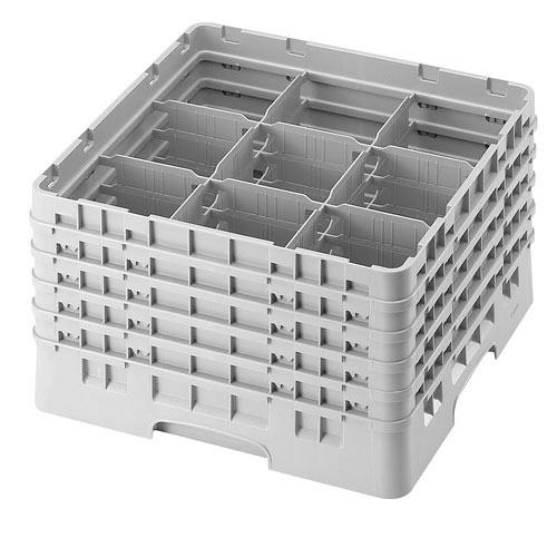 Cambro Full Size Camrack Glass Rack - 9 Compartment - 10 1/8" H 9S958 1