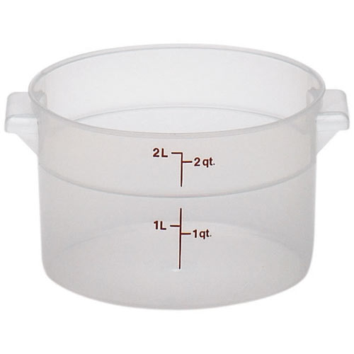 Cambro Translucent Rounds Storage Container- 2 qt  RFS2PP190