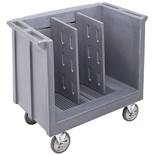 Cambro Adjustable Tray & Dish Cart - Granite Gray TDC30191