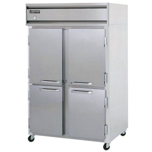 Continental Refrigerator Value Line Standard Solid Half Door Reach-In Freezers - 2 section 2F-HD