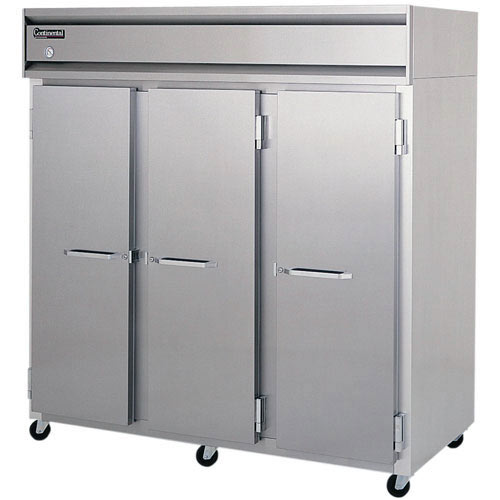Continental Refrigerator Value Line Standard Solid Door Reach-In Freezers - 3 section 3F