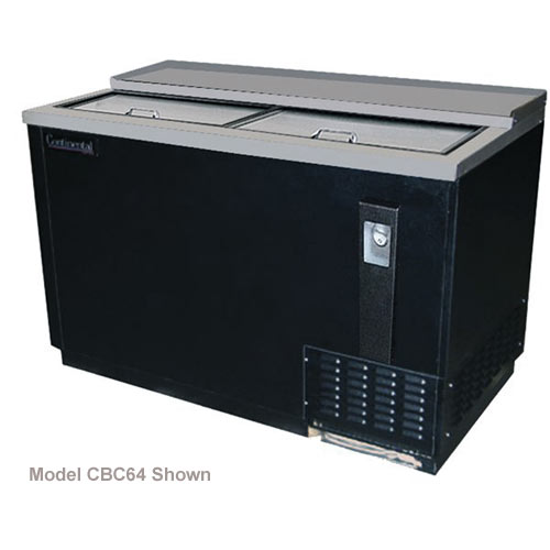 Continental Refrigerator Bottle Cooler 64"- Stainless Steel CBC64-SS