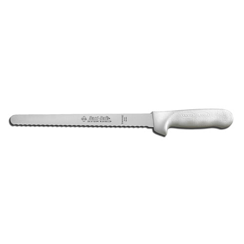 Dexter Russell Sani-Safe Narrow Scalloped Roast Slicer - 10" S140N-10SC-PCP