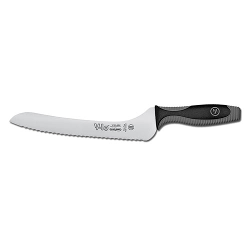 Dexter Russell V-Lo Scalloped Offset Sandwich Knife - 9" V163-9SC-PCP