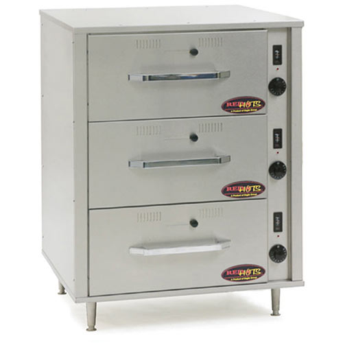 Eagle RedHots Wide 3 Freestanding Heated Drawers   DWW-3-120