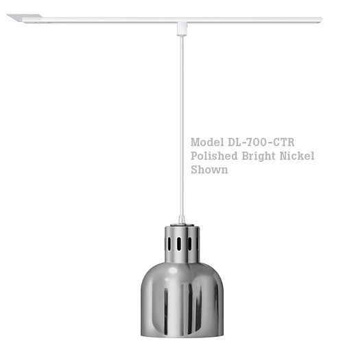 Hatco Decorative Heat Lamp Shade 700 - CT Mount w/ Lower Switch DL-700-CTL