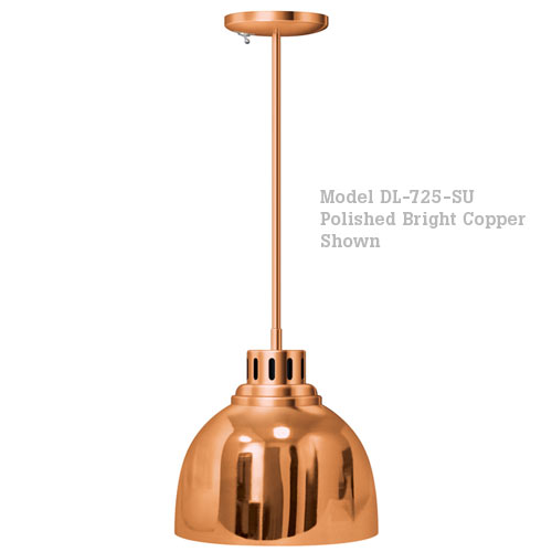 Hatco Decorative Heat Lamp Shade 725 - S Mount w/ No Switch DL-725-SN