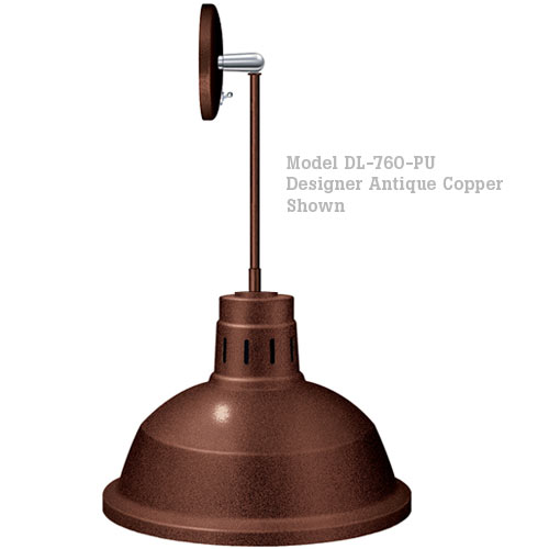 Hatco Decorative Heat Lamp Shade 760 - P Mount w/ Upper Switch DL-760-PU