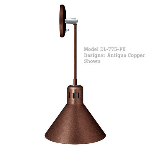 Hatco Decorative Heat Lamp Shade 775 - P Mount w/ Upper Switch DL-775-PU