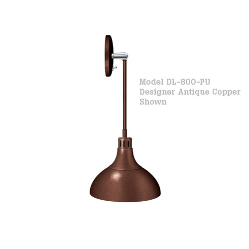 Hatco Decorative Heat Lamp Shade 800 - P Mount w/ Upper Switch DL-800-PU