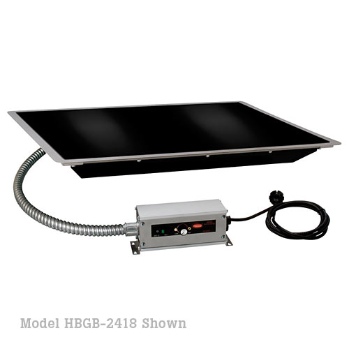Hatco Heated Black Glass Shelf-Built-in- 30" HBGB-3018