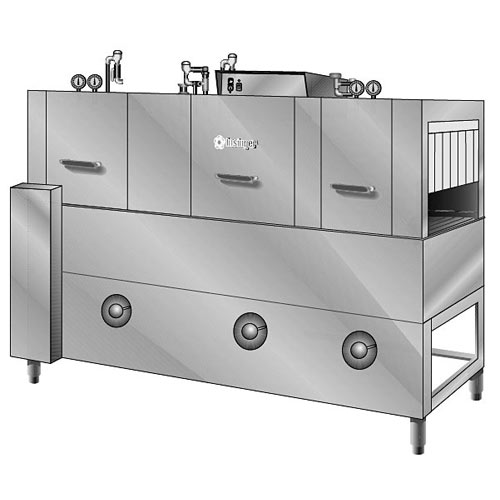 Insinger Automatic 3 Tank Rack Conveyor Dishwasher  SUPER 106-2 RPW