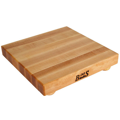 John Boos Gift Collection Square Maple Cutting Board w/ Feet B12S-3