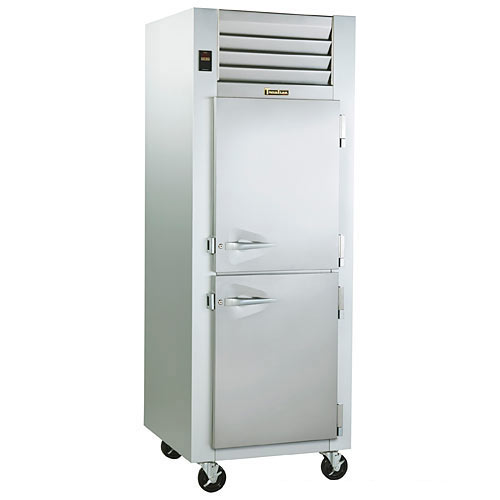 Traulsen G Series 1 Section Solid Half Door Pass Thru Refrigerator - Hinged L-R G10005P
