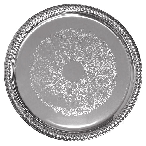 Update Chrome Plated Round Tray - 14" CT-14R