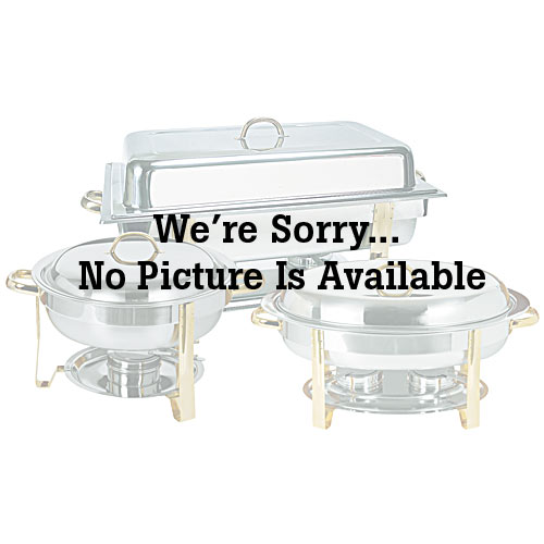Update Gold Accented Oval Chafer 3 Division Pan DC-3DF