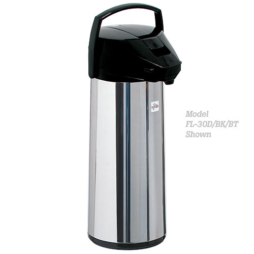 Update Polished S/S Lever Top Decaf Airpot - 3 L FL-30D/OR/BT