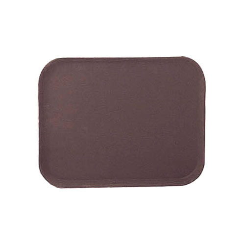 Update Brown Rectangle Non-Slip Serving Tray - 14" x 18" GT-1418BR