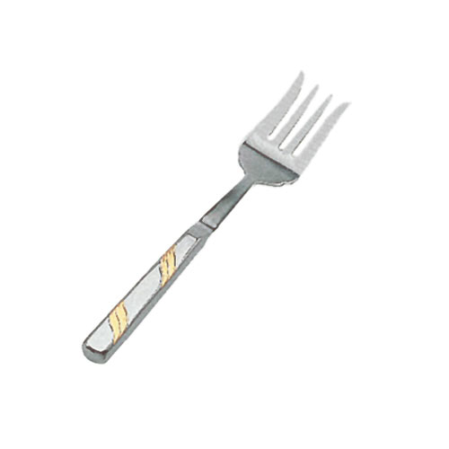 Update Gold Accented Hollow Handle Cold Meat Fork - 10-1/2" HBG-7/PH