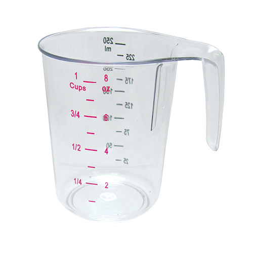 Update 1 Cup Plastic Measuring Cup MEA-25PC