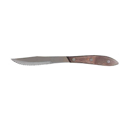 Update Pakka Wood Handle Steak Knife w/Full Tang Blade - 4.25"<br /> SK-812