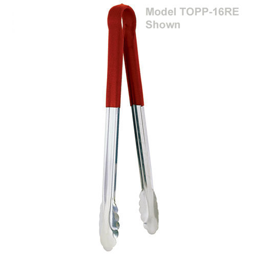 Update Color-Coded Spring Tong - 16" Red Handle  TOPP-16RE