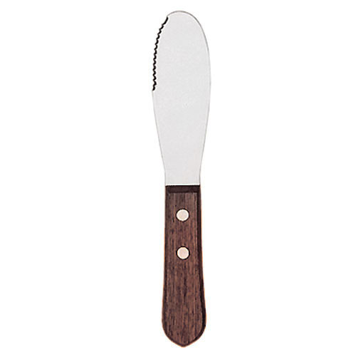 Update Wood Handle Serrated Butter Spreaders - 6"  WS-6