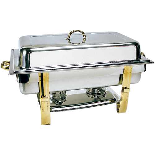 Update Gold Accented Oblong Chafer - 8 Qt DC-6N