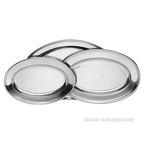 Update Stainless Steel Oval Platters - 17 3/4" OP-18
