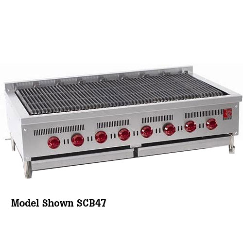 Wolf 47" SCB Series Low Profile Gas Radiant Charbroiler SCB47